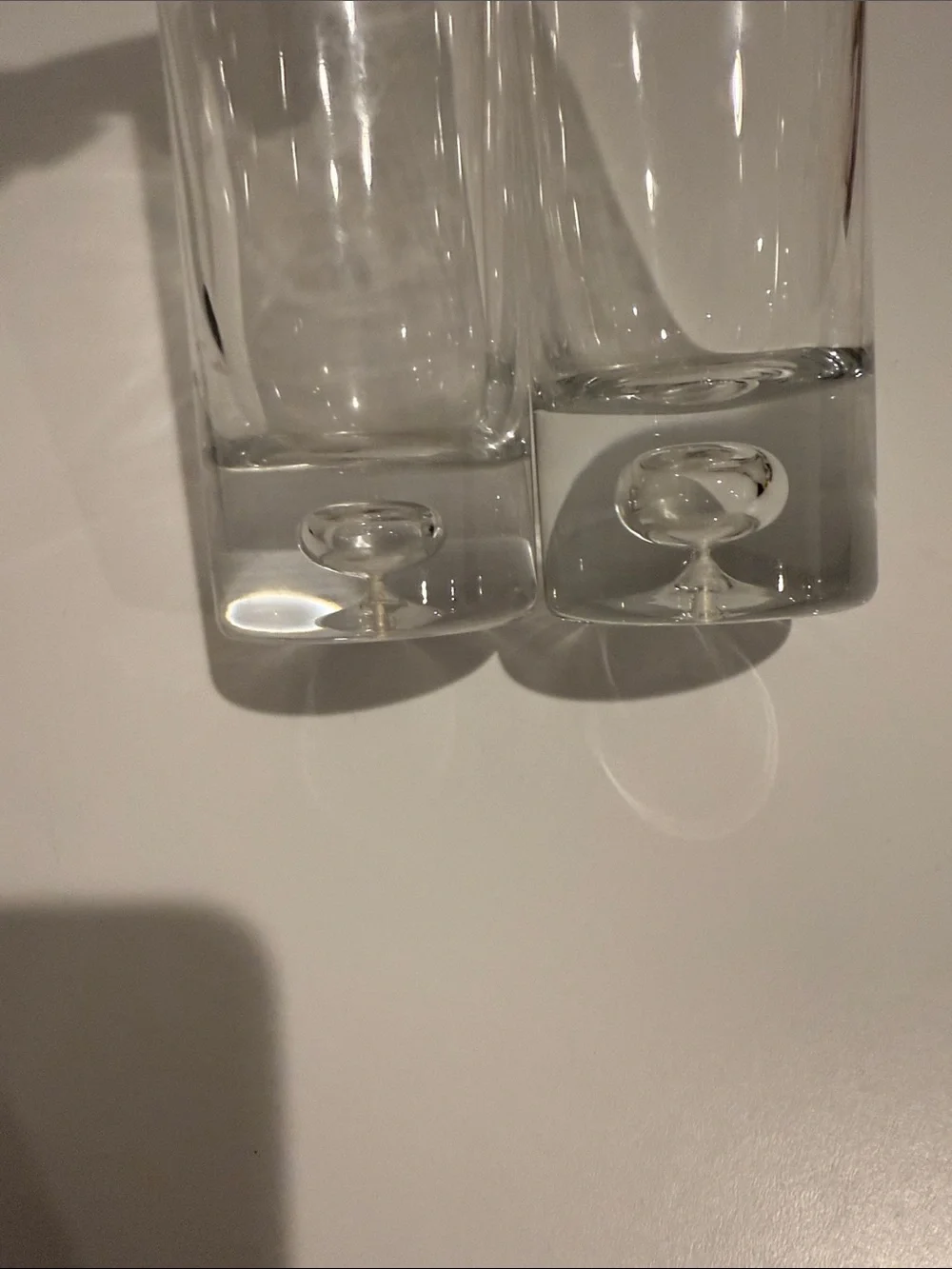 Hand Blown Vintage Controlled Bubble Vases